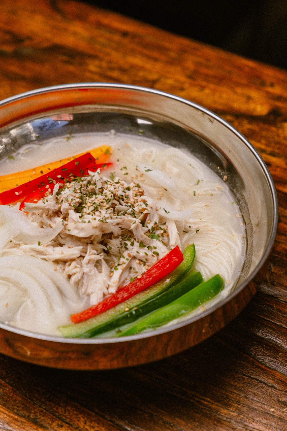 Korean Chicken Noodle Soup at 88 Pocha Korean restaurant Hell's Kitchen NYC